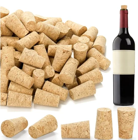 Individual Corks Natural Tapered Wine Corks Cork Wood Bottle Stopper for Kitchen Use for ...