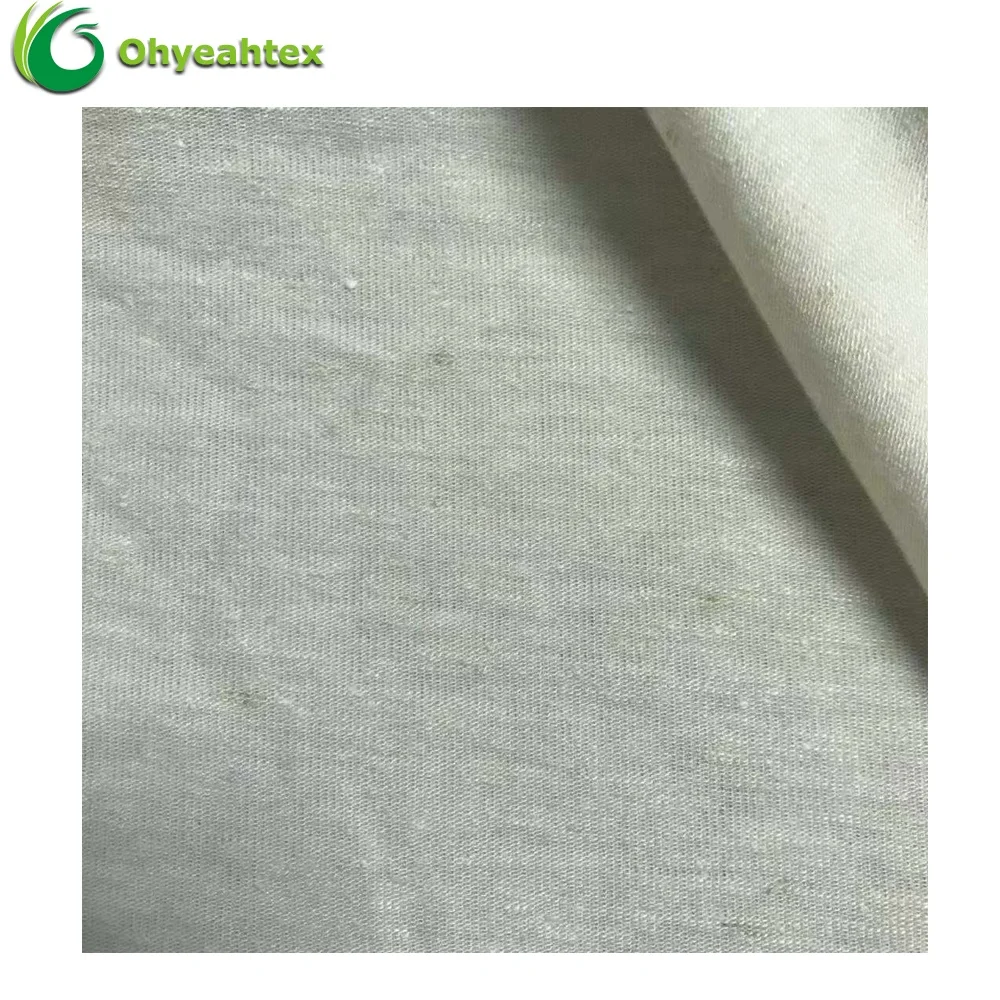 Экологически чистая бамбуковая вискозная льняная 8515 вискозная льняная ткань для женского платья