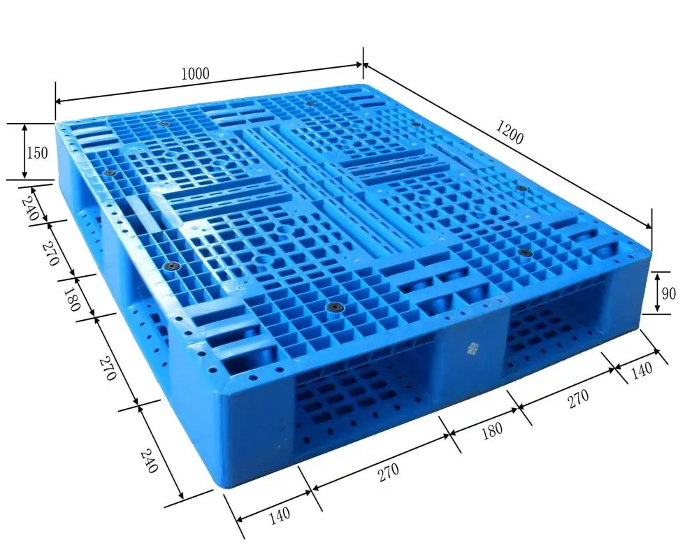 Custom Color Washable Strength Plastic Pallets for Logistics Transit Warehousing