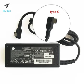 Original 20V 3.25A 65W USB Type C Notebook AC Adapter for HP Adapter Type C Spectre X2 Detachable 12-c001TU Laptop Charger