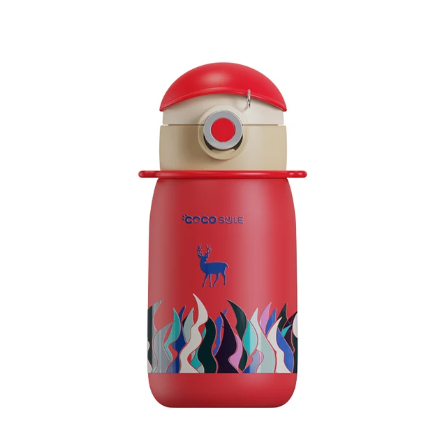 Eco-Friendly Double Wall Stainless Steel Vacuum Insulated Sports Water Bottle Durable Custom Logo Food Presents Straw Type Cap