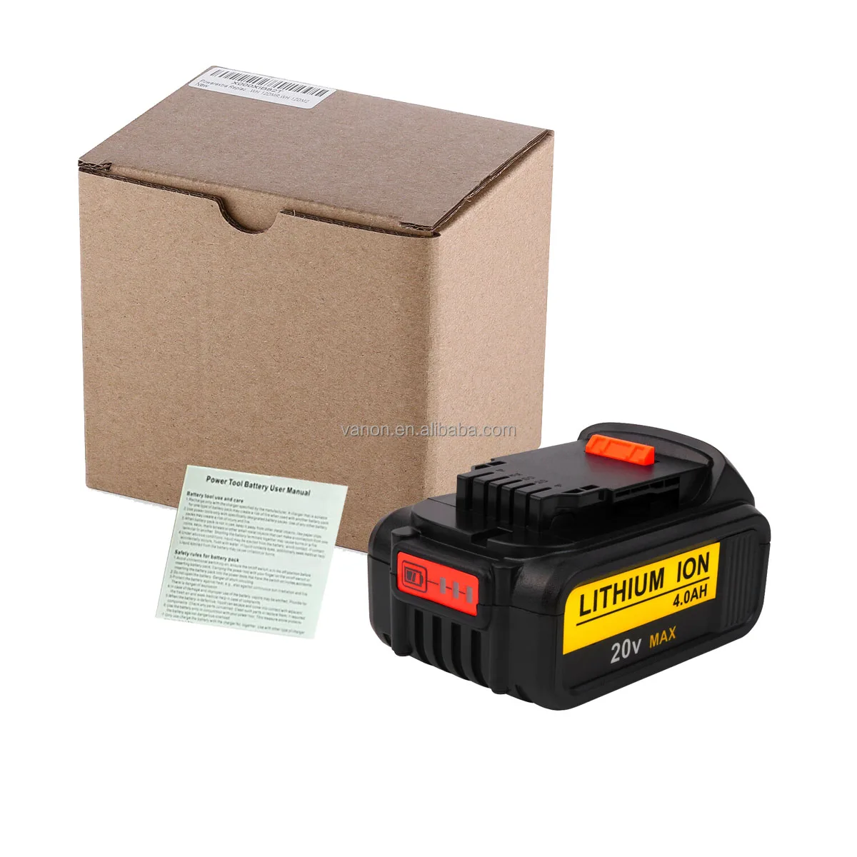 Factory price Drill 6.0ah cordless battery For DCB200 DCB205 4Ah 20V For Dewalt 6000mAh