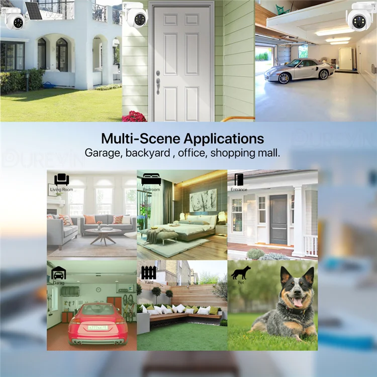 ICSEE Low Power LTE Sim Card Camara De Surveillance Sans Fil 4MP 2K Wifi 4G Sim 3W Solar Panel Battery CCTV PTZ Camera Outdoor