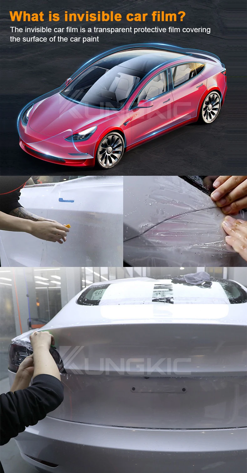 Tpu Transparent Car Body Paint Protection For Tesla Model 3 Protection