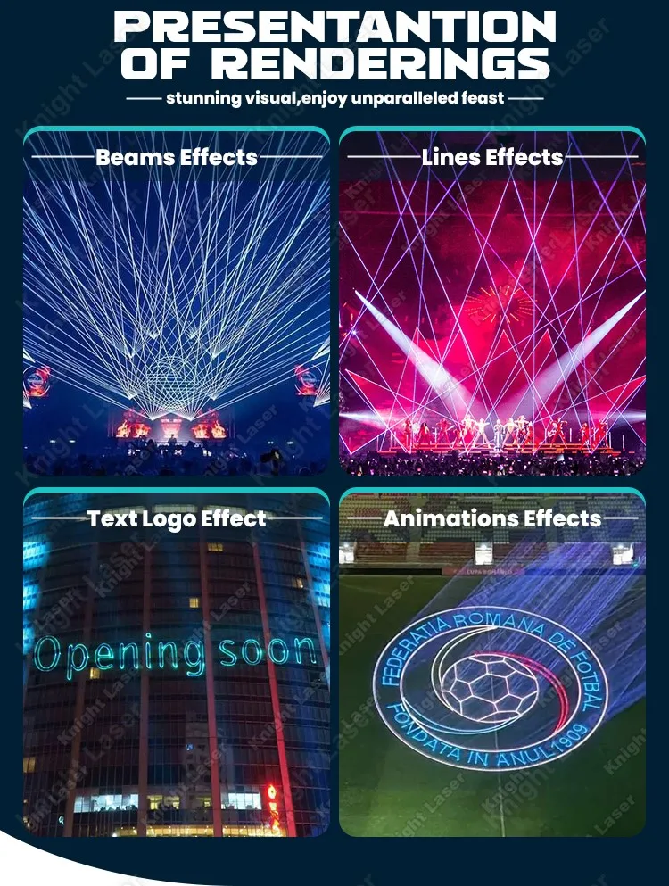 IP65 Waterproof Laser Lights - RGB Animation & Outdoor Show