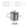 380ml pure titanium mug