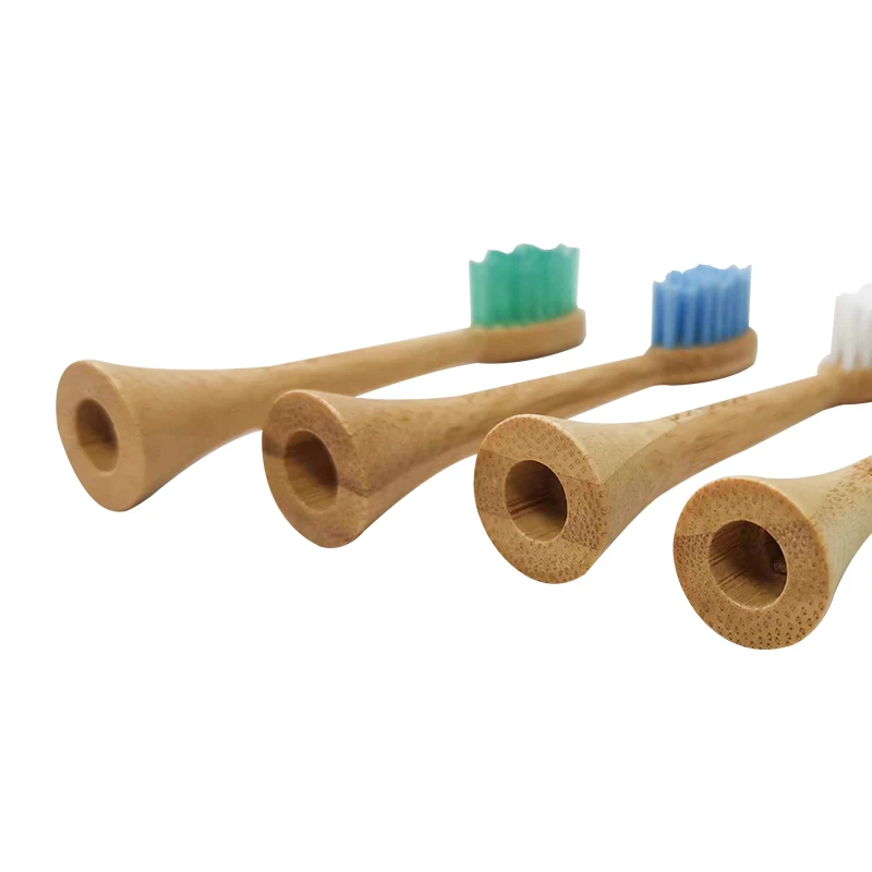 Бамбуковая насадка для электрической зубной щетки звуковая уход электрическая бамбуковая зубная щетка сменная пластиковые Бесплатные насадки