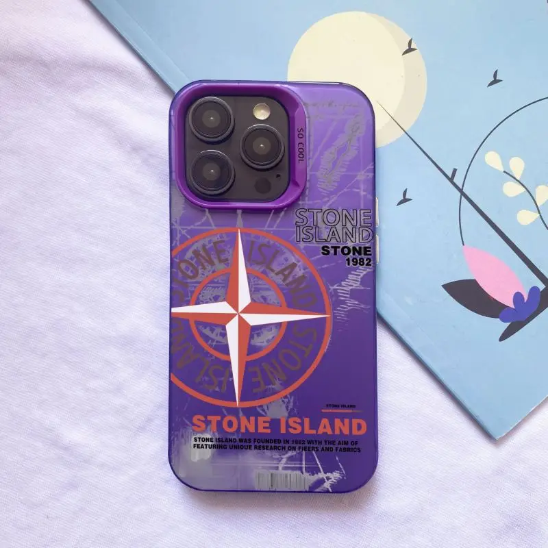 Coque Stone Island Pour IPhone X à 16 – Protection Antidérapante Et Style