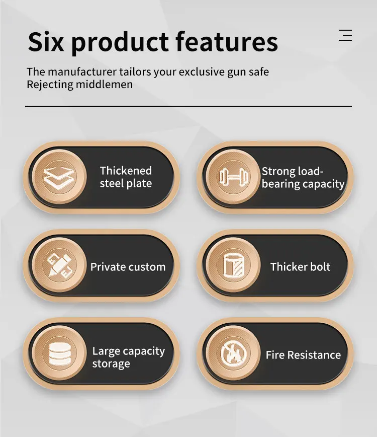 CEQSAFE American Electronic Digital Fireproof Waterproof Steel Stash Safes manufacture