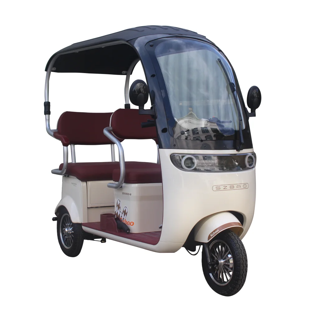 Cheap New 48V Electric Tricycle Rickshaw Open Body Passenger Taxi for ...