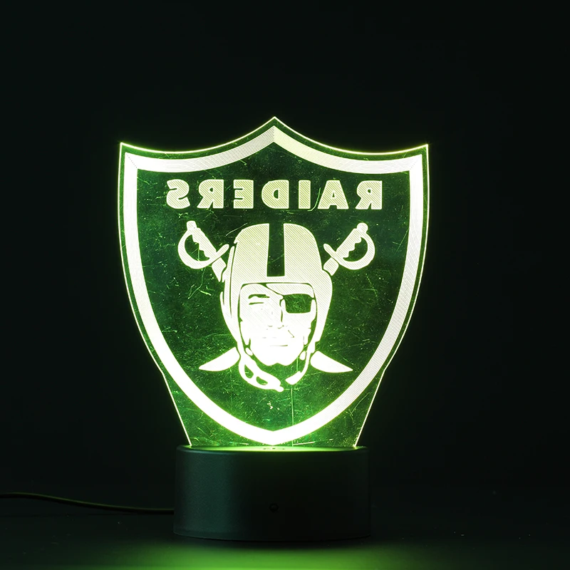 Customized Shaped LED Flashing Night Light USB Charging Discoloration 3D Acrylic Visual Lamp