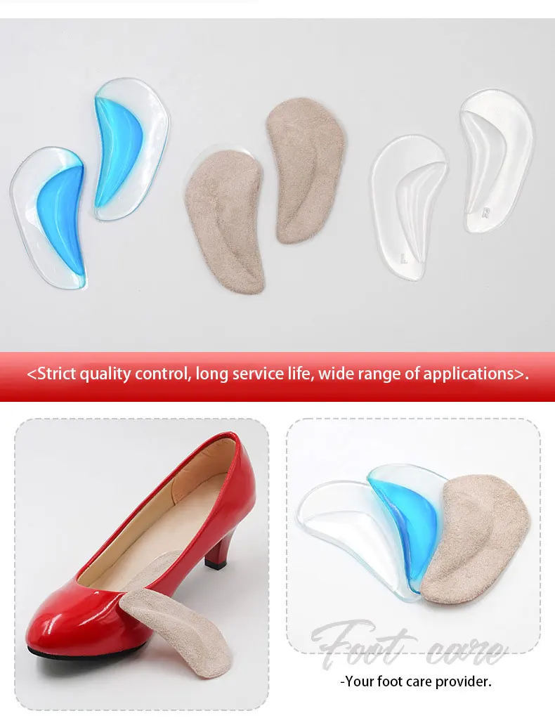Flat Foot Arch Support Insoles Orthotic Half Pads
