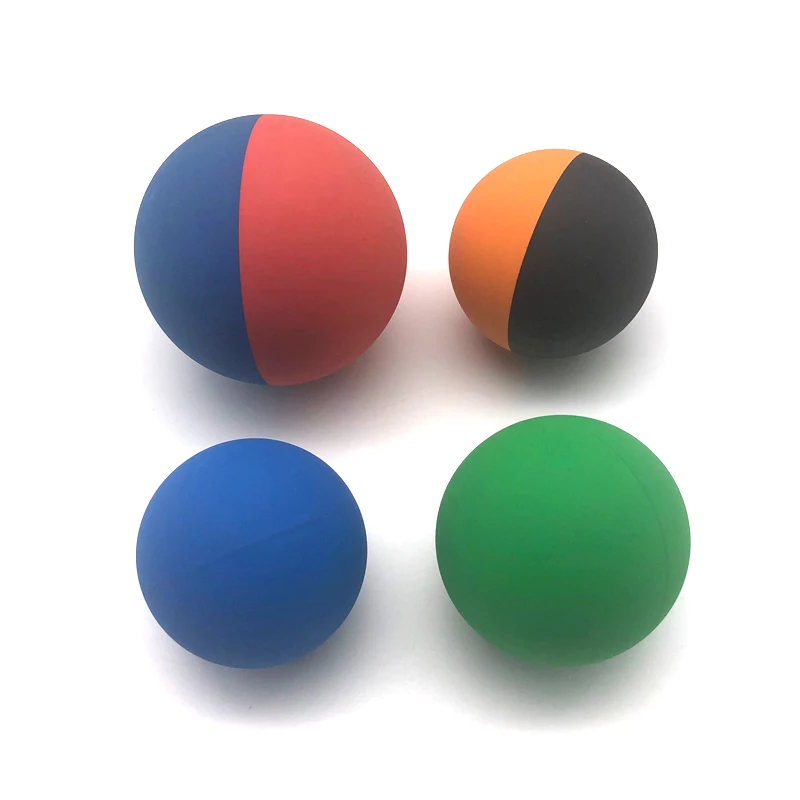High Bounce Rubber Hand Balls - 4 Pack Assorted Colors, Great For Play & Exercise