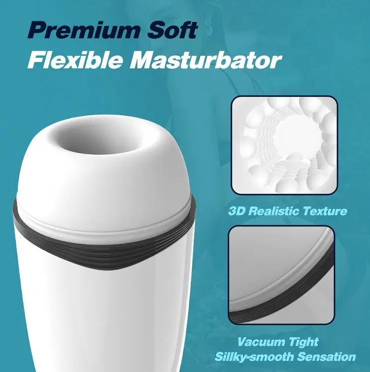 Powerful Automatic Male Masturbator Thrusting Telescopic Sucking With Voice Men Sex Product Vibrator Masturbation Cup