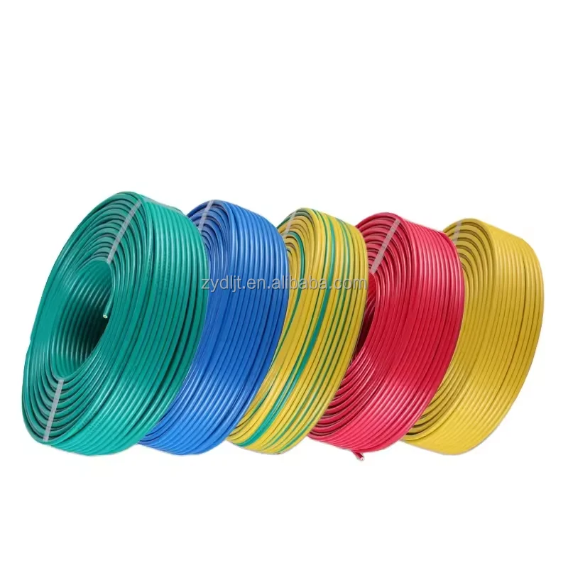 하이 퀄리티 케이블 H07V-U/ BV 1.5mm 2.5mm 4mm 단일 코어 가닥 순수 구리 케이블 PVC 절연 집 전선 전원 케이블