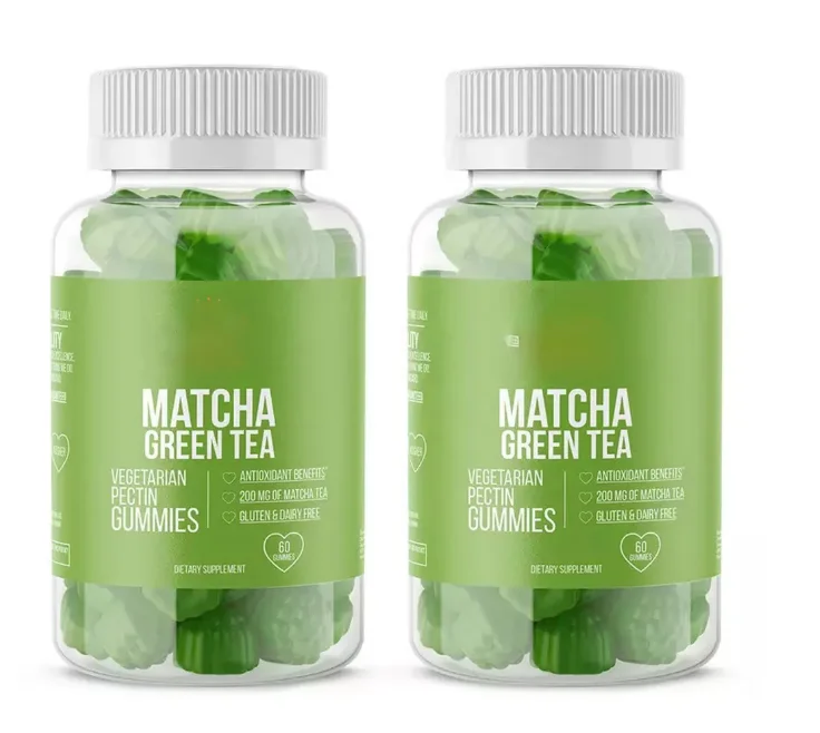 Organic herbal tea Japanese Matcha green tea gummy bear for weight loss ketone detox gummies for tummy flat