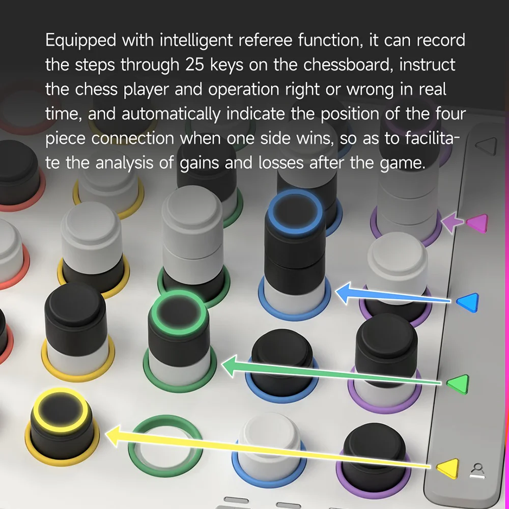 Giiker Smart Four Connected 5x5x5 3D Four in A Row Board Game description image 7