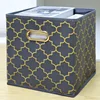 Gold-plated gray lantern without lid (gold metal buckle)