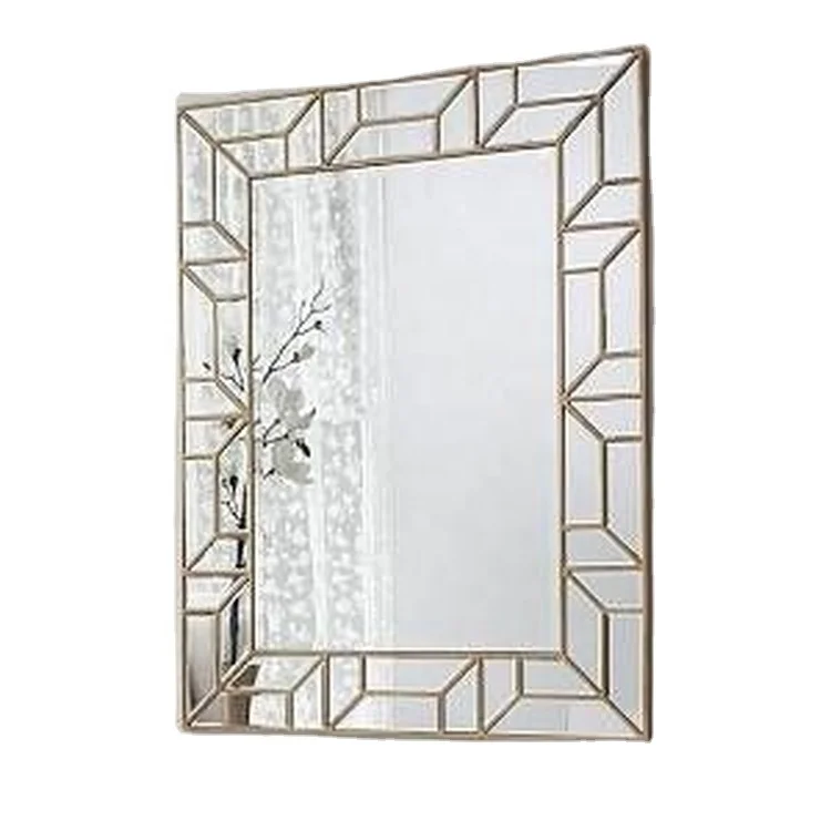 Modern Luxury Frameless Rectangle Beveled Edge Large Size Full Length