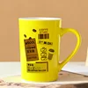 Yellow coffee cup