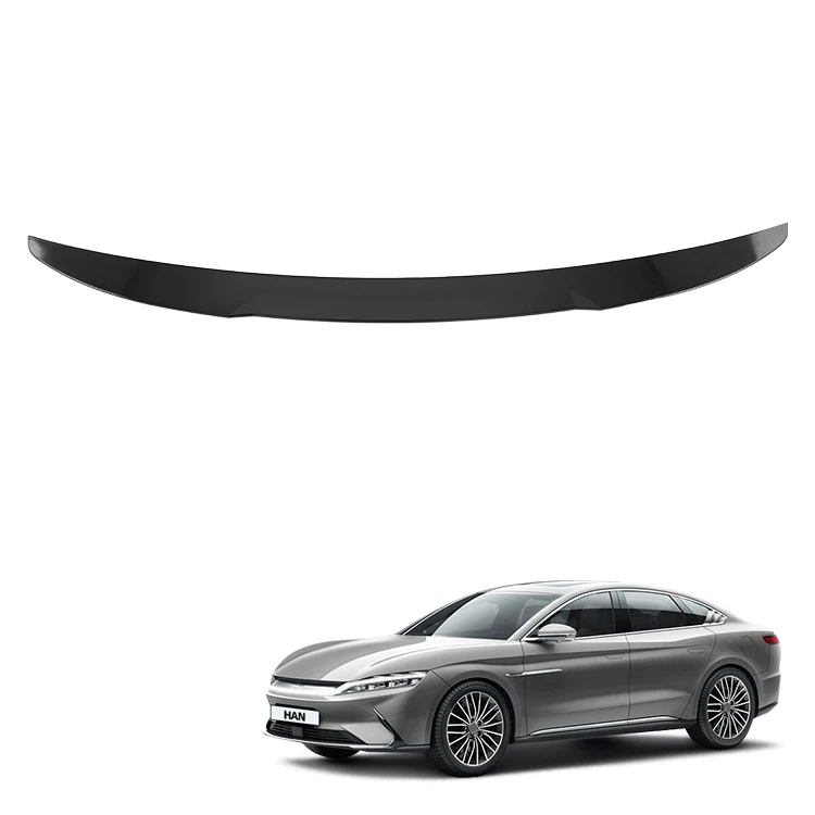 Abs Glossy Black Rear Trunk Spoiler Car Rear Wing Tail Spoiler for BYD Han New Energy Vehicles