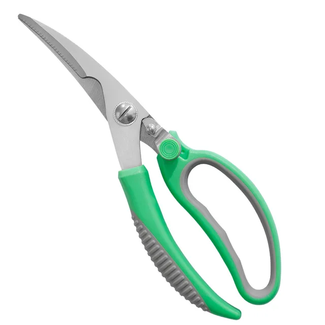 Stainless steel chicken bone scissors powerful scissors multi-function non-slip handle kitchen scissors