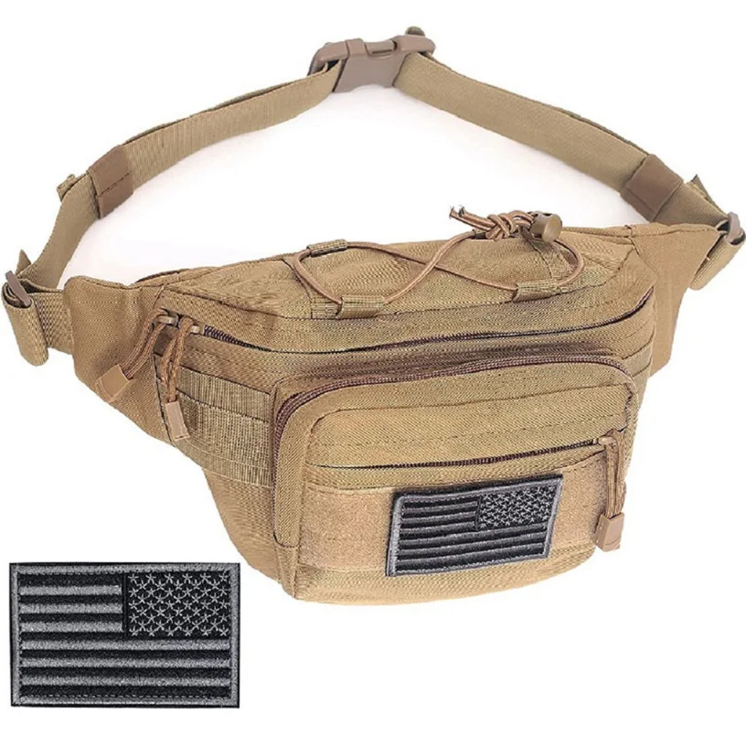 China Factory Customized Outdoor Sport Training Waist Pack Practical Tactical Waist Bag Utility Assault Bags for Hunting