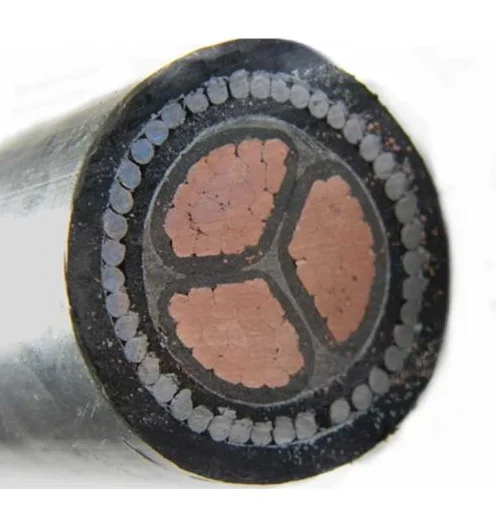 185 Sq mm 240 Sq mm 3 Core 4 Copper Underground Steel Wire Armoured Electrical Power Cables for Construction Use Low Voltage