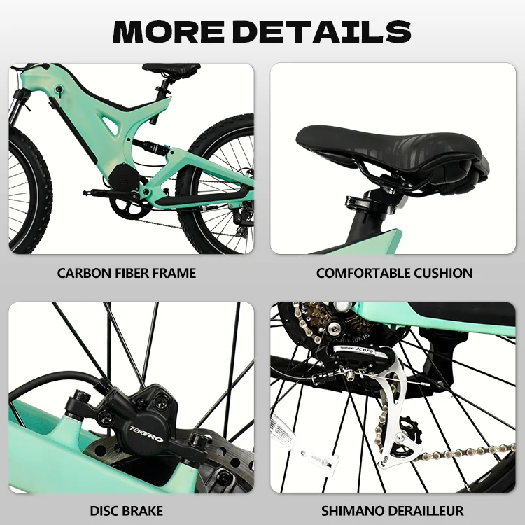 2025 nuovo Kit bicicletta elettrica in fibra di carbonio città