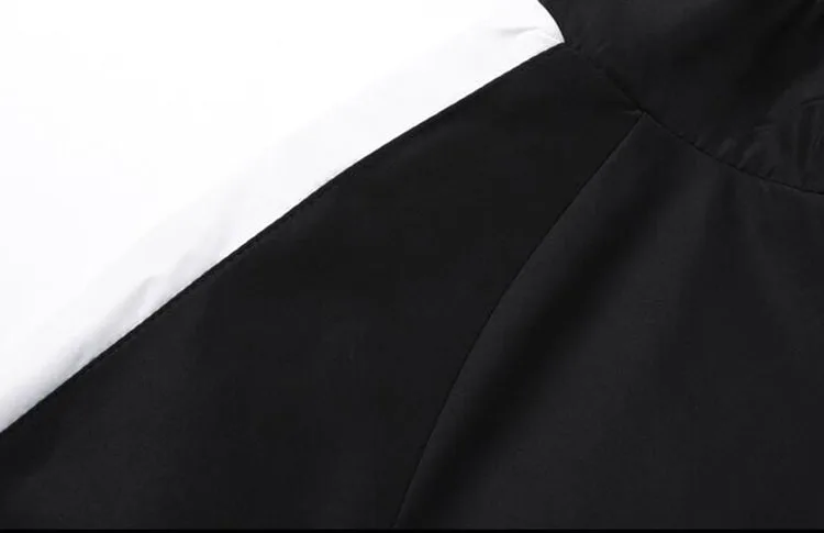 Autumn Men Reflective Tracksuit Set Casual Sweatshirts+Pants 2pcs Hip Hop Patchwork Two Piece Set for Men Clothing