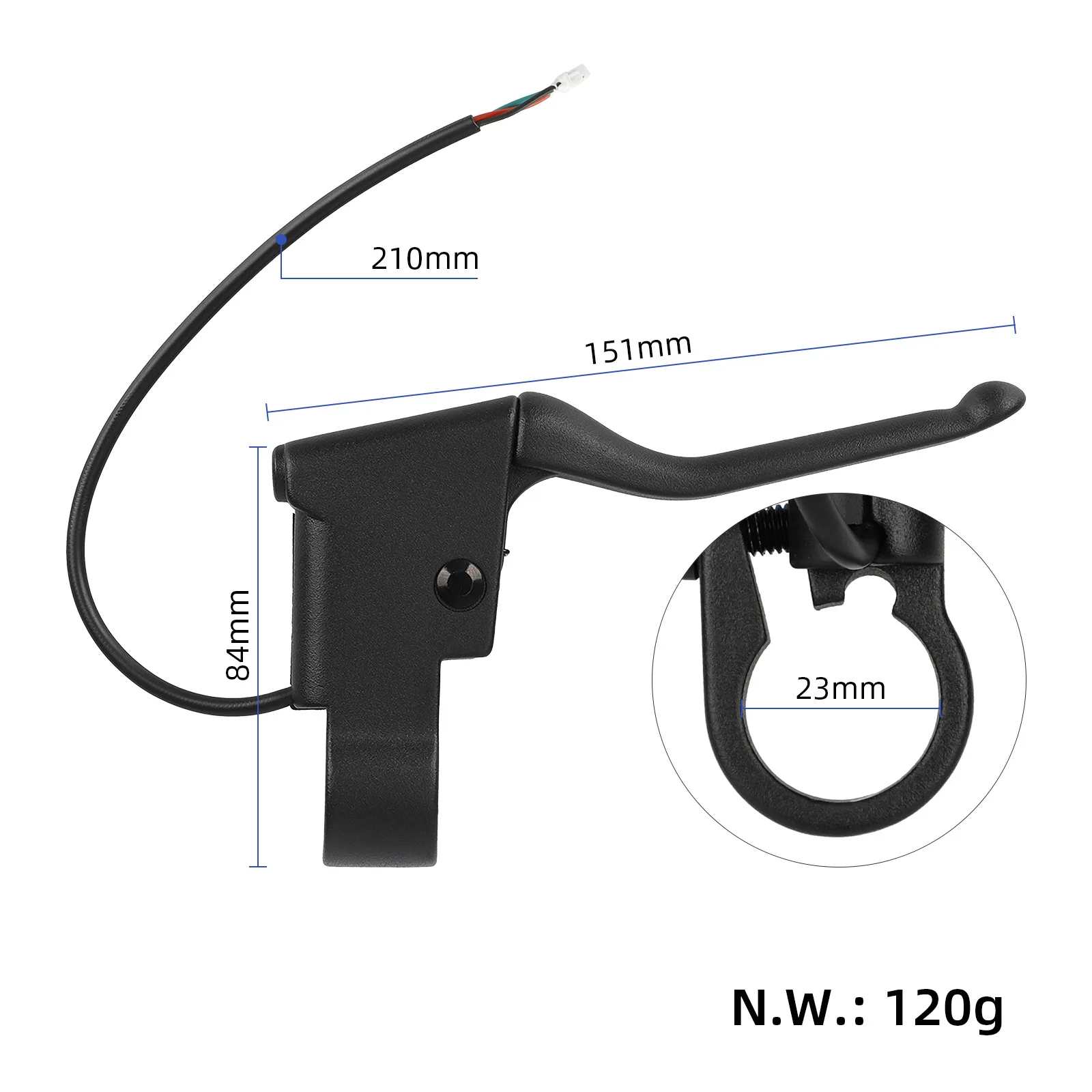 German Version M365 Electric Folding Scooter Parts Right Brake Handle Electronic Handbrake Replacement High Quality Accessories