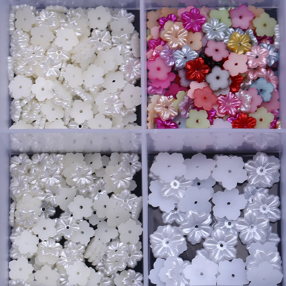 1000 Demi-perles Plastique 8mm Dos Plat Rose AB - Imitation Cabochon