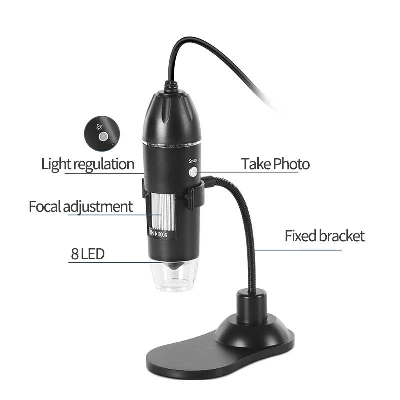 Portable Microscope Camera - 1000X Digital Microscope