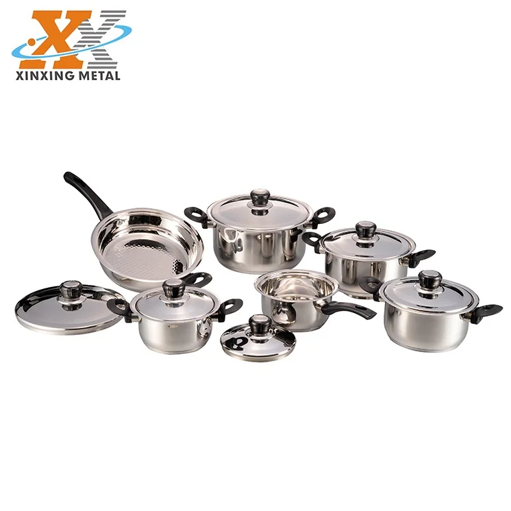 Commercial Cookware Steamer Cooking Casserole Pots Non Stick Cookware Set factory