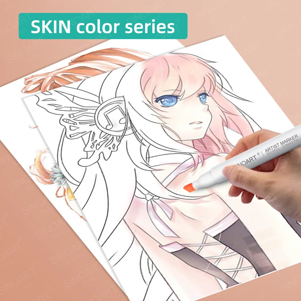 sinoart rts skin 6 colors artist's