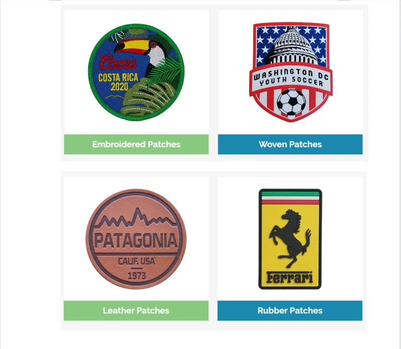 Tackle Twill Patch Heat Transfer Press Iron On Logo Applique Embroidery