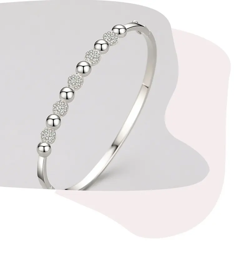 Brand New Design Popular Bangle 925 Silver Korean Version Simple
