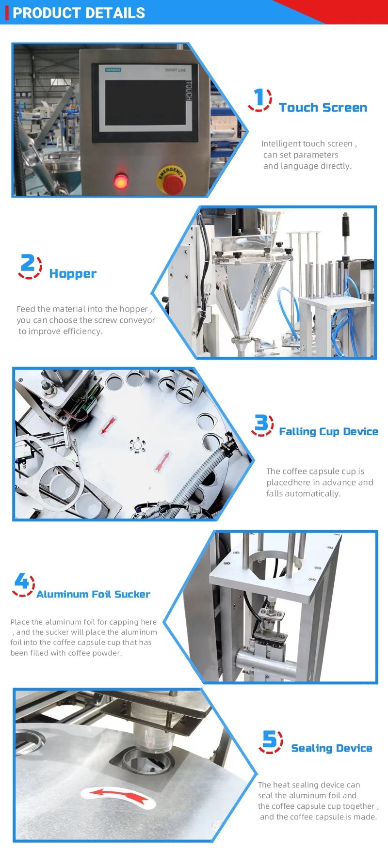 Hot Sale Automatic Capsule Coffee Packaging Machine Nespresso Coffee