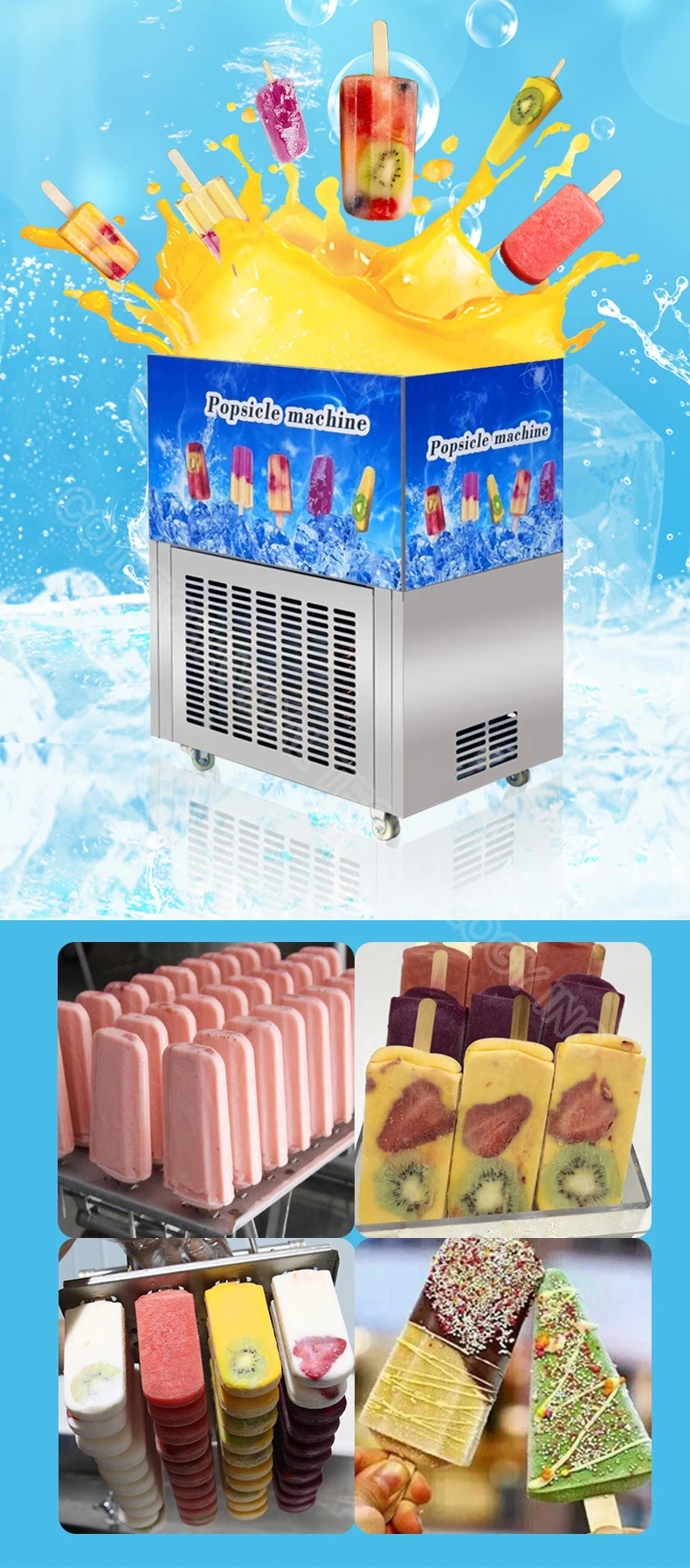 Cream Lolly Ice Pop Making Maquina De Picole Popsicle Vending Machine