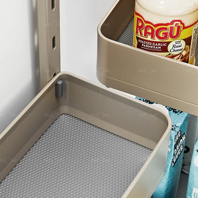 2 Cesti Sospesi In Metallo Per Sottolavello - Organizer Per Cucina, Bagno, Ufficio (Bianco) - Foto 3