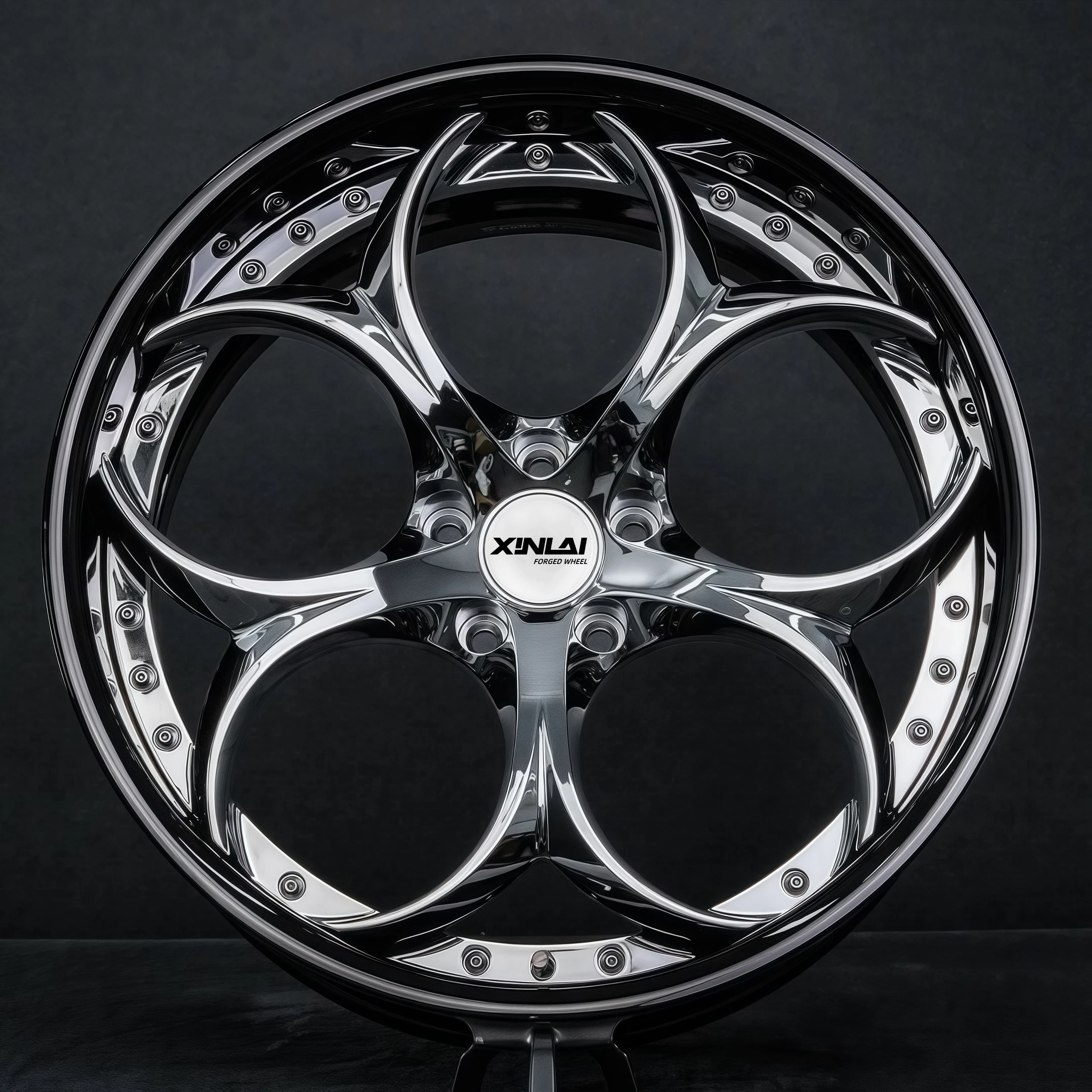 XINLAI Custom Deep Concave 2 Piece 5*120 5*114.3 18 - 22 Inch Passenger Car Aluminum Forged Wheel for Mercedes Benz BMW Porsche - Image 1