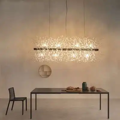 Crystal Chandelier Modern Light Luxury LED Pendant Light for Living Room  Dining Room Bedroom Home Lighting Fixtures