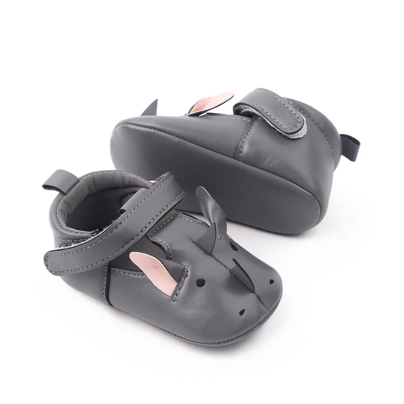 New Arrival Soft PU Leather Cute Animal Babt Toddler Newborn Shoes First Walking Prewalker Shoes manufacture