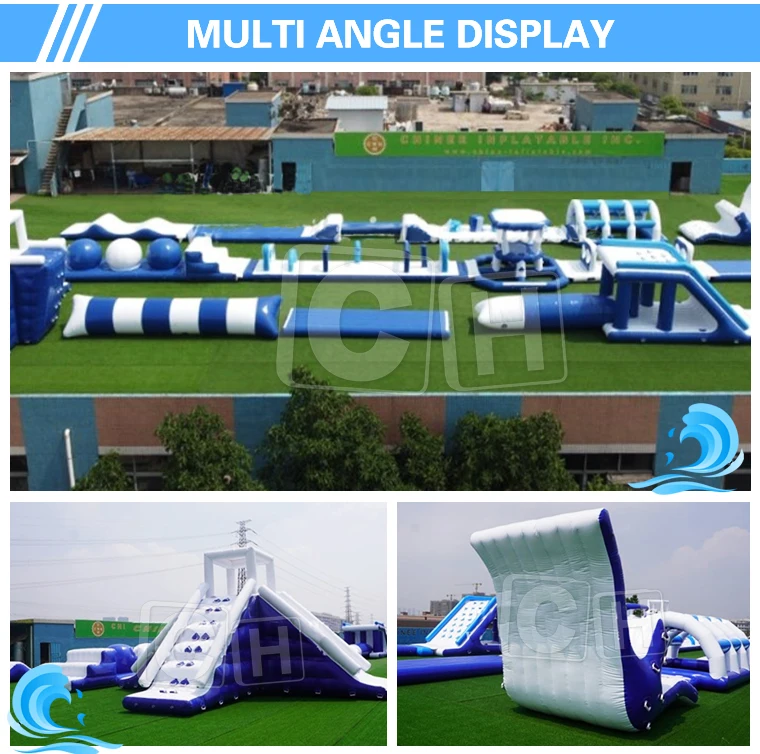 Factory Custom Outdoor inflatable water park inflatable sea water play equipment park inflatable floating water games park details