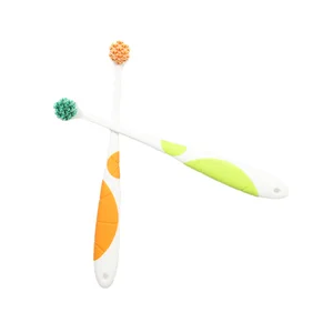 Trending Popular Effective Cleaning Compact Small Round Head Adult Novelty Toothbrush Cepillo De Diente