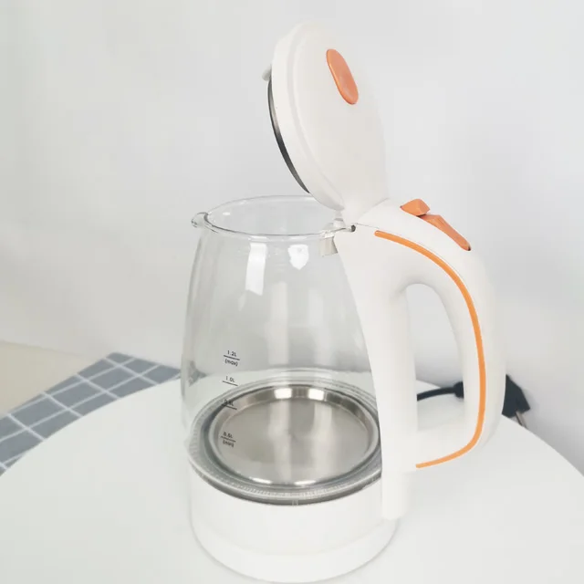 
Домашний кухонный прибор бойлер газовый котел водонагреватель 220V 1.2L LED маленький электрический стеклянный чайник 