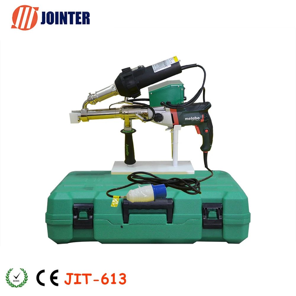 3800W Powerful HDPE PP Hand Held Plastic Extruder with German Drill