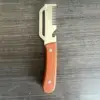 Shallot knife with plastic handle