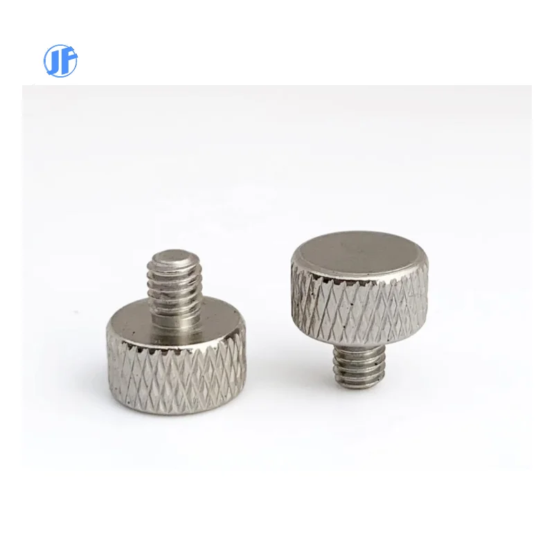 High Precision M2-M10 Knurled Thumb Screw Black Aluminum Zinc Stainless Steel-Inch Measurement System Including Titanium Plastic