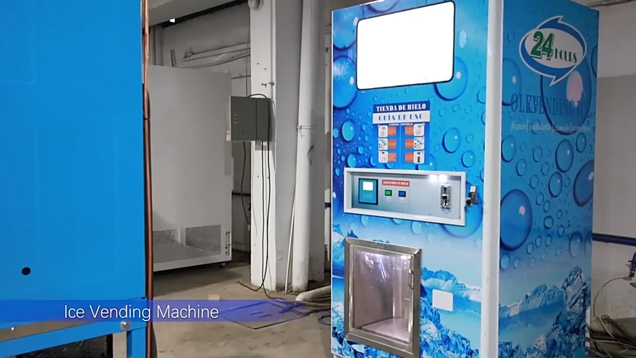 Combo Ice & Water Vending Machine/automatic Ice & Water Dispenser Buy